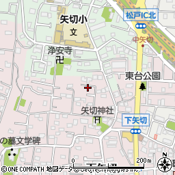 千葉県松戸市下矢切328周辺の地図