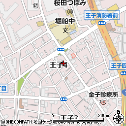 東京都北区王子4丁目10-9周辺の地図