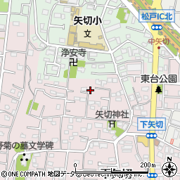 千葉県松戸市下矢切330周辺の地図