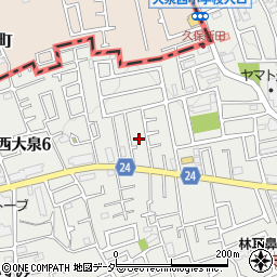 東京都練馬区西大泉6丁目8周辺の地図