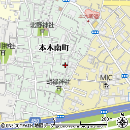東京都足立区本木南町12周辺の地図