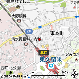三菱ＵＦＪ銀行東久留米駅前 ＡＴＭ周辺の地図