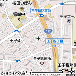 東京都北区王子4丁目22-2周辺の地図