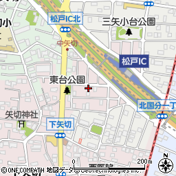 千葉県松戸市下矢切21周辺の地図
