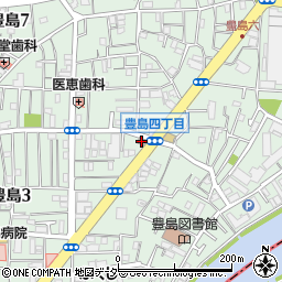 北豊島三郵便局 ＡＴＭ周辺の地図