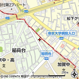 東京都板橋区稲荷台2周辺の地図