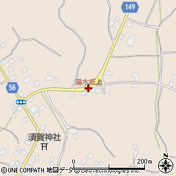 湯木坂上周辺の地図