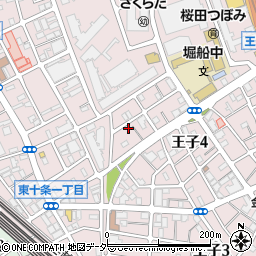 東京都北区王子4丁目5-6周辺の地図