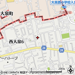 東京都練馬区西大泉6丁目10-8周辺の地図