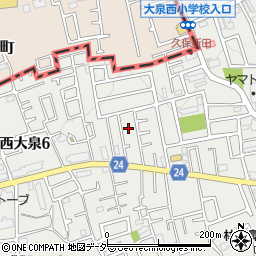 東京都練馬区西大泉6丁目8-7周辺の地図