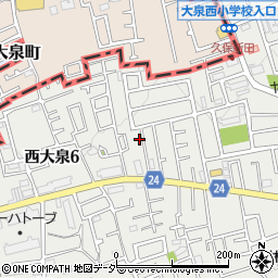 東京都練馬区西大泉6丁目10-12周辺の地図