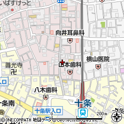 東京都北区十条仲原1丁目3-5周辺の地図