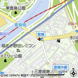 宮城周辺の地図