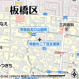 東京都板橋区常盤台2丁目周辺の地図