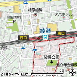 さぼてんデリカ綾瀬　東急ストア店周辺の地図