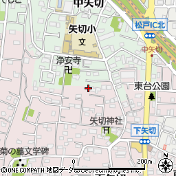 千葉県松戸市下矢切329周辺の地図
