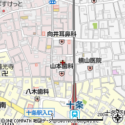 株式会社カトウ　十条店周辺の地図