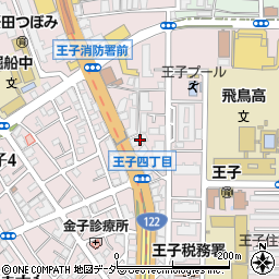 東京都北区王子4丁目25-6周辺の地図