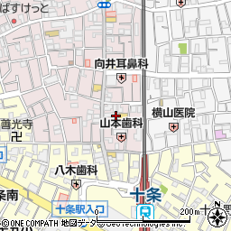 東京都北区十条仲原1丁目3-2周辺の地図