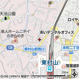 りそな銀行東村山支店周辺の地図