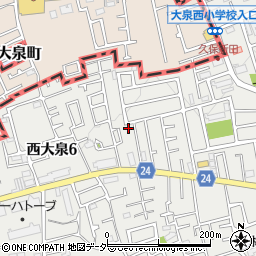 東京都練馬区西大泉6丁目10-11周辺の地図