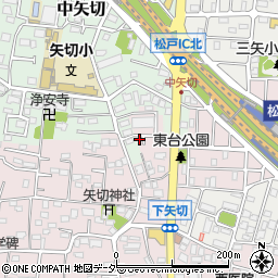 千葉県松戸市下矢切43周辺の地図