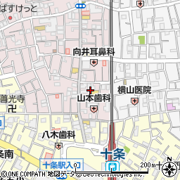 東京都北区十条仲原1丁目3周辺の地図