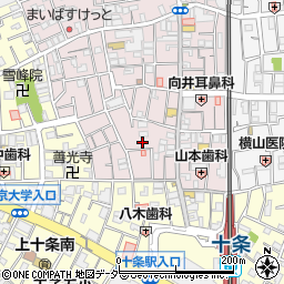東京都北区十条仲原1丁目8周辺の地図