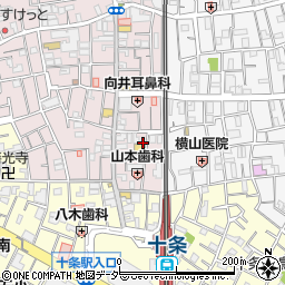 東京都北区十条仲原1丁目3-13周辺の地図