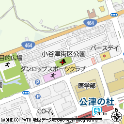 小谷津街区公園周辺の地図