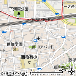 都営西亀有二丁目第５アパート１号棟周辺の地図