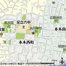 東京都足立区本木西町15-8周辺の地図