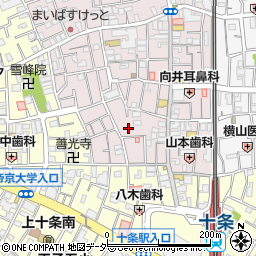 東京都北区十条仲原1丁目8-10周辺の地図