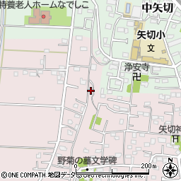 千葉県松戸市下矢切386周辺の地図