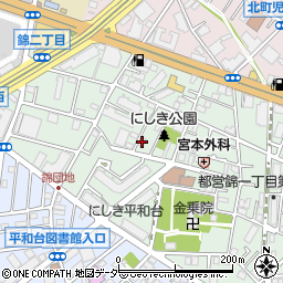 錦第一内田コーポ周辺の地図
