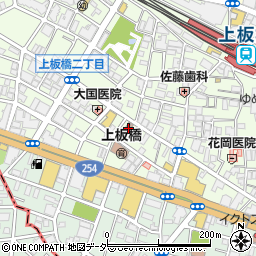 上板橋郵便局周辺の地図