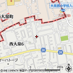 東京都練馬区西大泉6丁目6-12周辺の地図