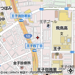 東京都北区王子4丁目25-16周辺の地図