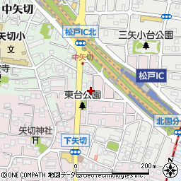 千葉県松戸市下矢切23周辺の地図