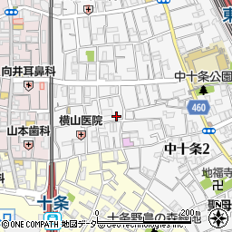 東京都北区中十条2丁目19-1周辺の地図