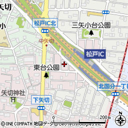 千葉県松戸市下矢切25周辺の地図