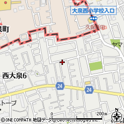 東京都練馬区西大泉6丁目8-9周辺の地図