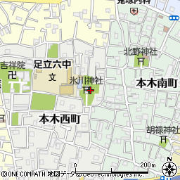 東京都足立区本木西町15周辺の地図