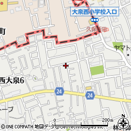 東京都練馬区西大泉6丁目8-12周辺の地図