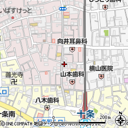 東京都北区十条仲原1丁目3-7周辺の地図