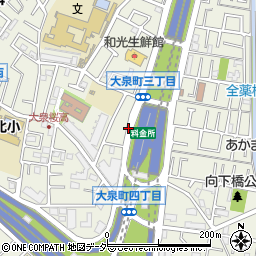 大泉町四周辺の地図