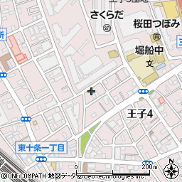 東京都北区王子4丁目6-3周辺の地図