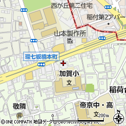 東京都板橋区稲荷台22周辺の地図