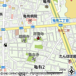 祥雲寺周辺の地図