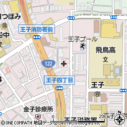東京都北区王子4丁目25-12周辺の地図